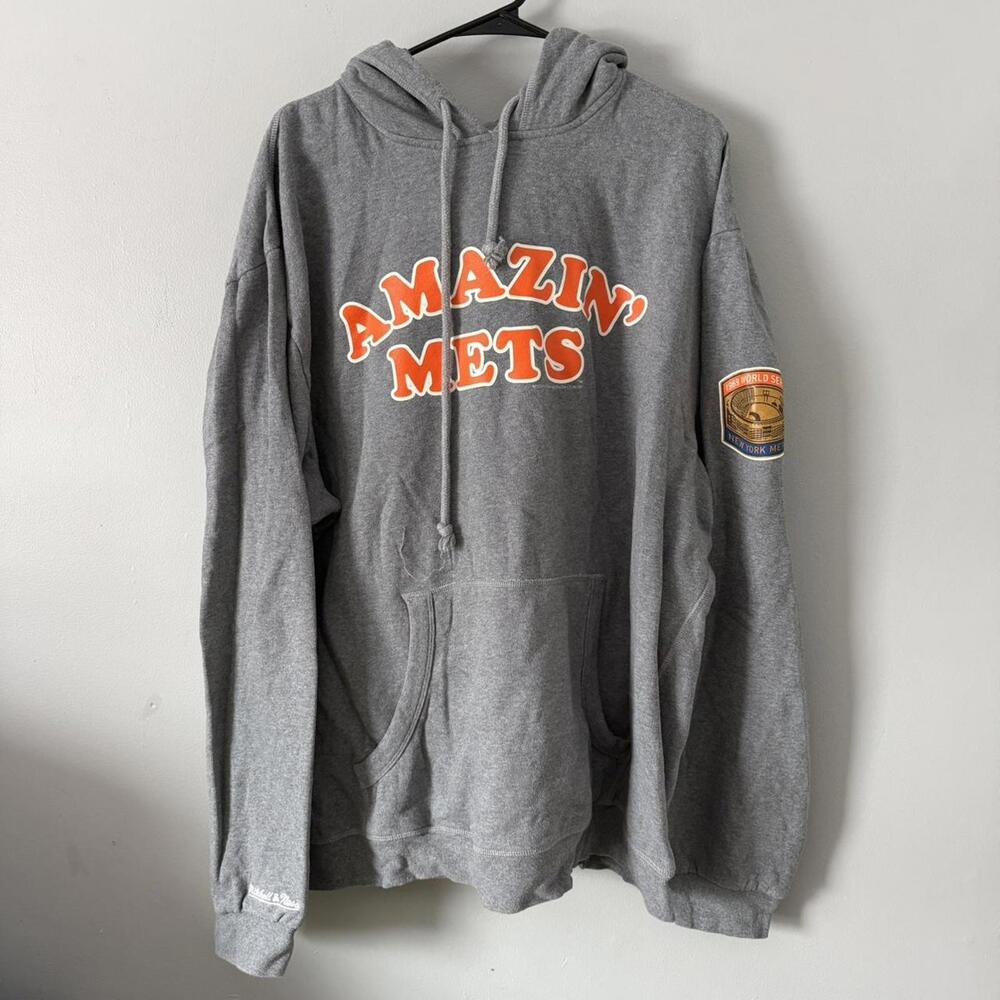 Mitchell & Ness grey New York Mets hoodie #MLB #baseball